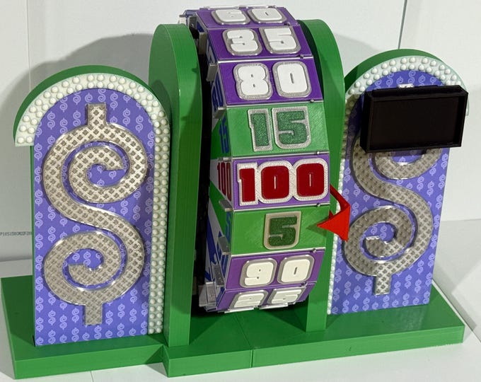 Price is Right Purple from December 2008 Ultimate 3D Wheel Spinner Showcase Showdown - 9 inches  x 11 inches x 8 inches deep