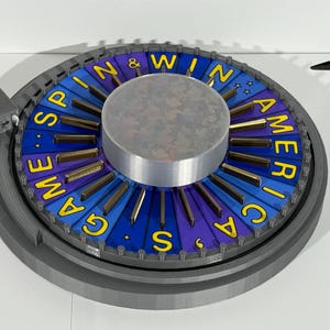 2025 Wheel of Fortune BONUS ROUND Wheel Spinner Round Base - Wheel is 6.73 inches across - www.facebook.com/AandM3DPrints/ www.makngames.com