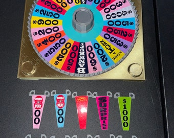80s 90s Era Wheel of Fortune Board Game Wheel Spinner - www.facebook.com/AandM3DPrints/