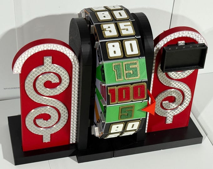 2022-Current Price is Right "Ultimate 3D" Wheel Spinner Showcase Showdown - 9 inches  x 11 inches x 8 inches deep