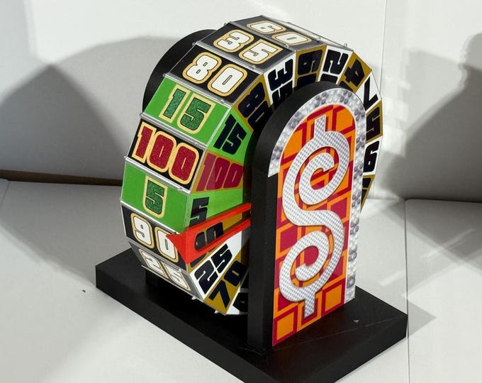 Price is Right Wheel Spinner Showcase Showdown "Lite Version"- 6 inches  x 7 inches x 6 inches deep  makngames on Facebook