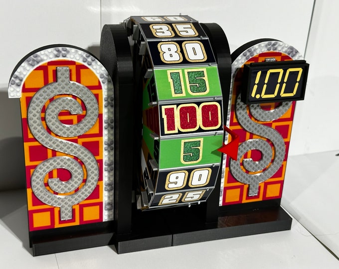 2021 Price is Right Ultimate Wheel Showcase Showdown - sound optional - 9 in tall x 11 in wide x 8 in deep.  www.makngames.com