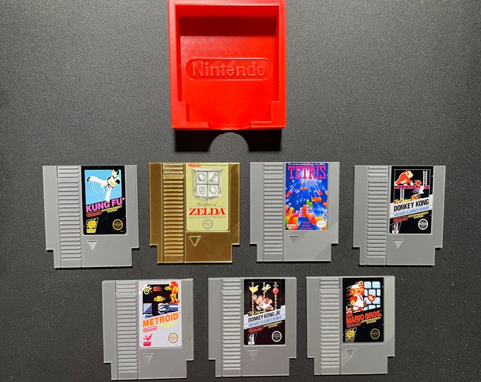 Custom NES Coasters Set - Nintendo Super Mario - Coasters are 10 cm x 9 cm x 4 mm - www.facebook.com/AandM3DPrints/ www.makngames.com