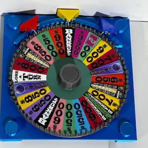 2024 BET MGM Wheel of Fortune Board Game Wheel - wheel itself is 6.73 inches - www.facebook.com/AandM3DPrints/ www.makngames.com