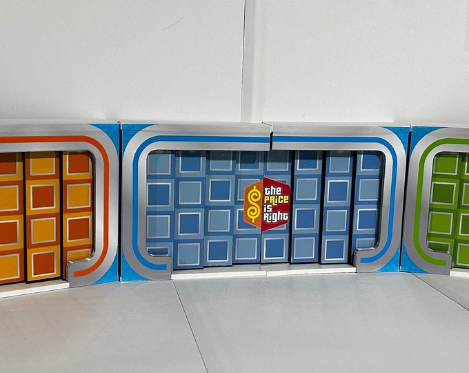 Slide Open Price is Right Doors Current Ver - 6.5 inches high x 10.5 total inches wide - www.facebook.com/AandM3DPrints/ www.makngames.com