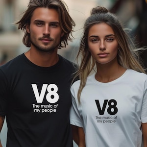 V8 Engine Love Tshirt, Muscle Car Tee, Hot Rod Shirt, Automotive Enthusiast Gift, Motorhead Top, Car Lover Apparel