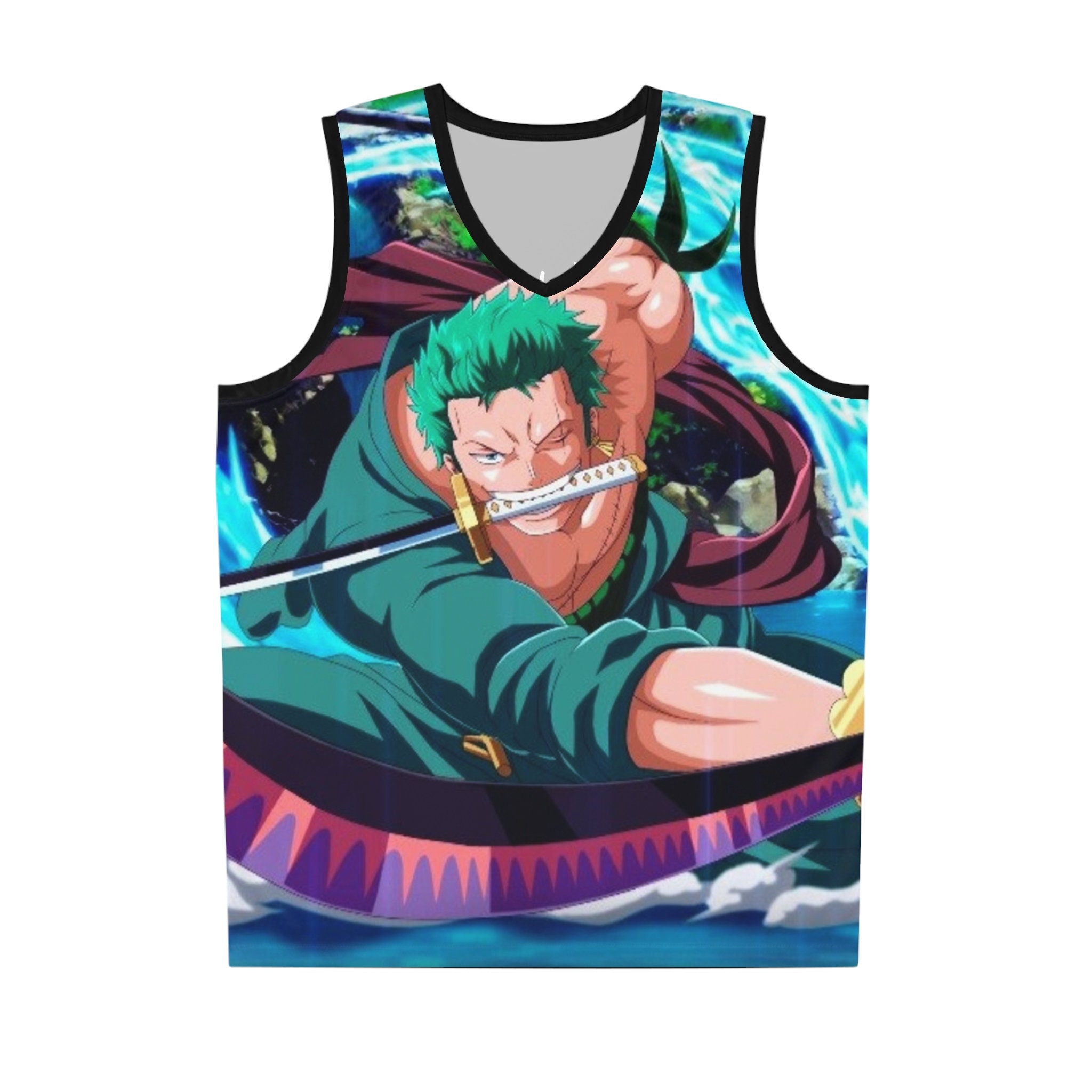 One Piece Anime Design Full Sublimation Basketball Jersey