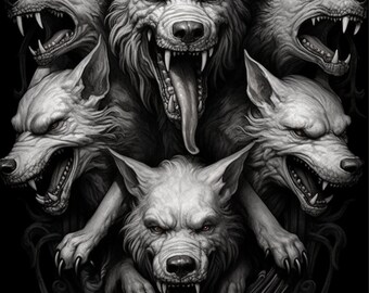 Black and White Cerberus