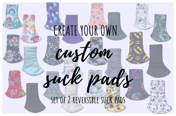 Custom Pair of Reversible Baby Carrier Suck Pads | Drool Pads | Strap Covers | Happy Baby | Sakura Bloom | Tula | Hope&Plum | Ergo