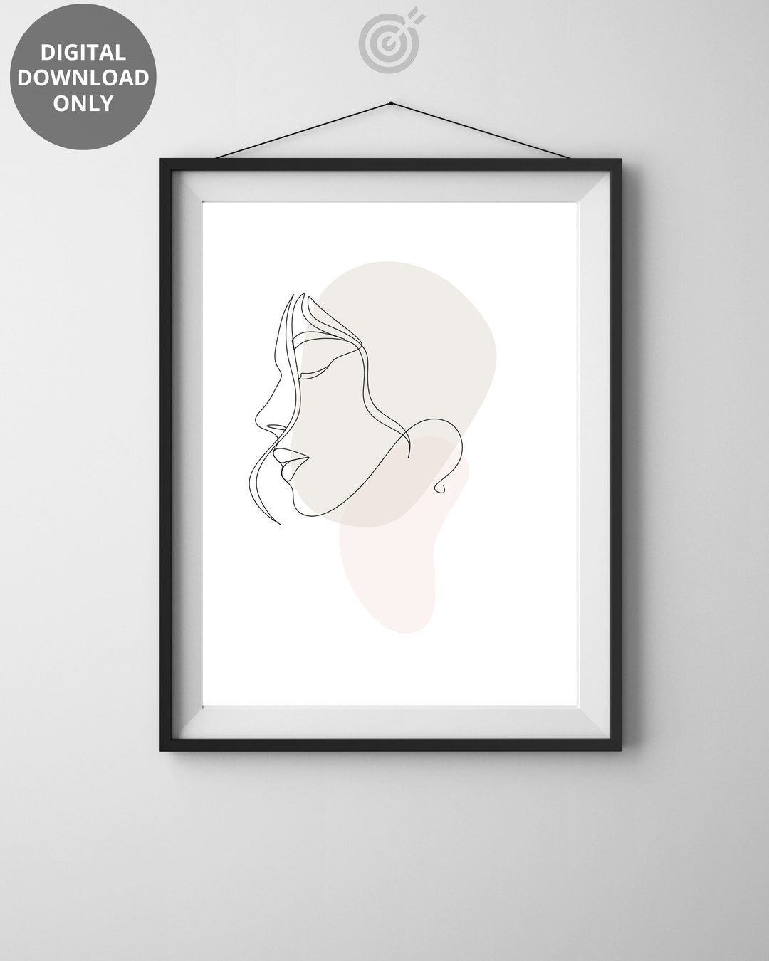 Female Line Art Print: Modern Minimalist Wall Decor (digital Download ...