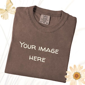 1717 Mockup, Espresso Comfort Colors Shirt Mockup, Comfort Colors Mock Up 1717 Tshirt Mockup, Lay Flat Comfort Colors Shirt Mockup