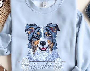 Sweat à Capuche Adorable Berger Australien - Motif Chien Mignon Pour Amoureux Des Chiens, Cadeau Fun