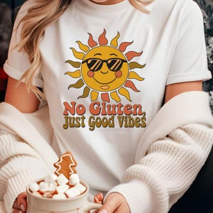 Funny Gluten Free T-Shirt - Gluten Free Gift for Women - Funny Coeliac Tshirt for Child - Celiac Disease Awareness - Kids Allergy Warrior