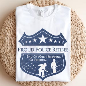 Police Veteran Honor Courage Duty Shirt, Police Retirement Gift, Thin Blue Line Shirt, Law Enforcement Shirts, Gift for police