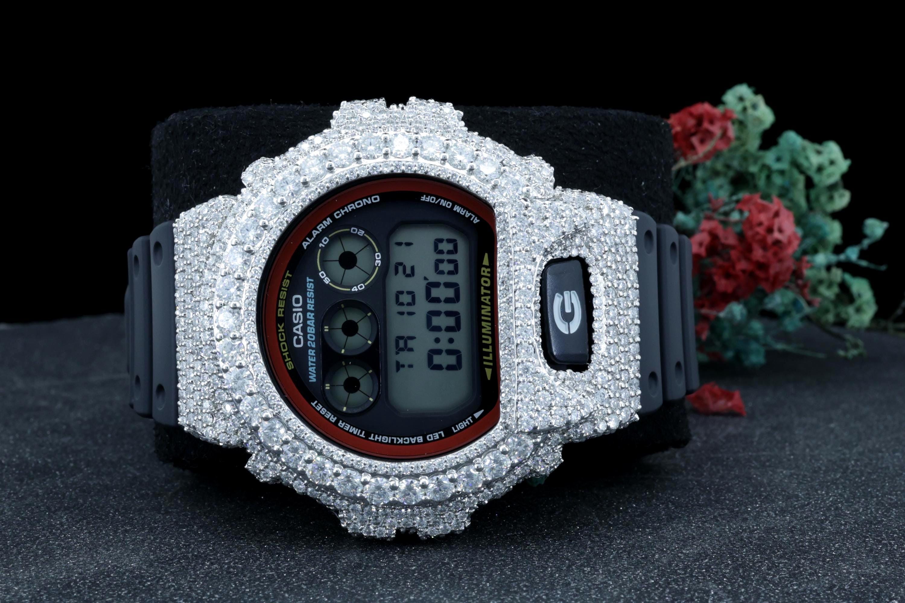 VVS1 Moissanite Iced-out Watch: G-shock Inspired Bustdown