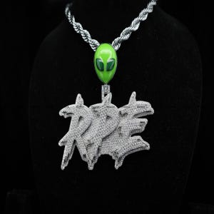 VVS Moissanite Hip Hop Pendant | Custom Letter Name Wedding Gift Pendant | Hip Hop Pendant for Men | Birthday Gift | Personalized Gift