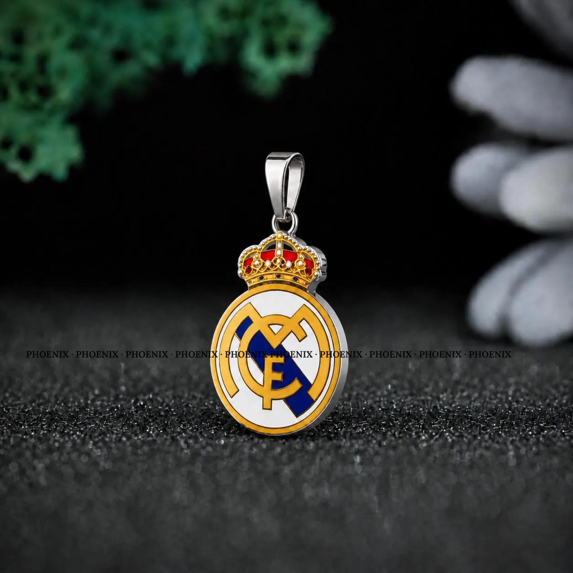 Real Madrid Pendant Necklace | Moissanite Diamond Football Club