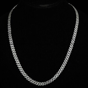 15MM Cuban Link Chain for Men | VVS Moissanite Iced-Out Miami Chain | 925 Sterling Silver | 22&quot; Hip-Hop Necklace | Diamond Tester Pass