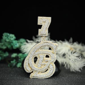 Custom Initial Pendant | 925 Sterling Silver Iced-Out Bling | VVS Moissanite Hip-Hop Jewelry | Wedding & Rapper Pendant | Phoenix Enterprise