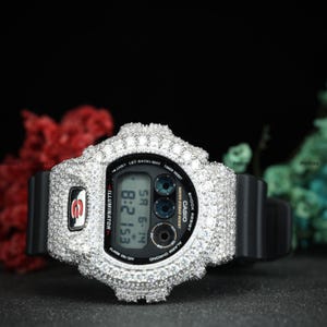 VVS1 D Moissanite Iced-Out Luxury Watch  Bustdown Mechanical Movement | Diamond Tester Pass | Hip-Hop G-Shock Inspired Timepiece