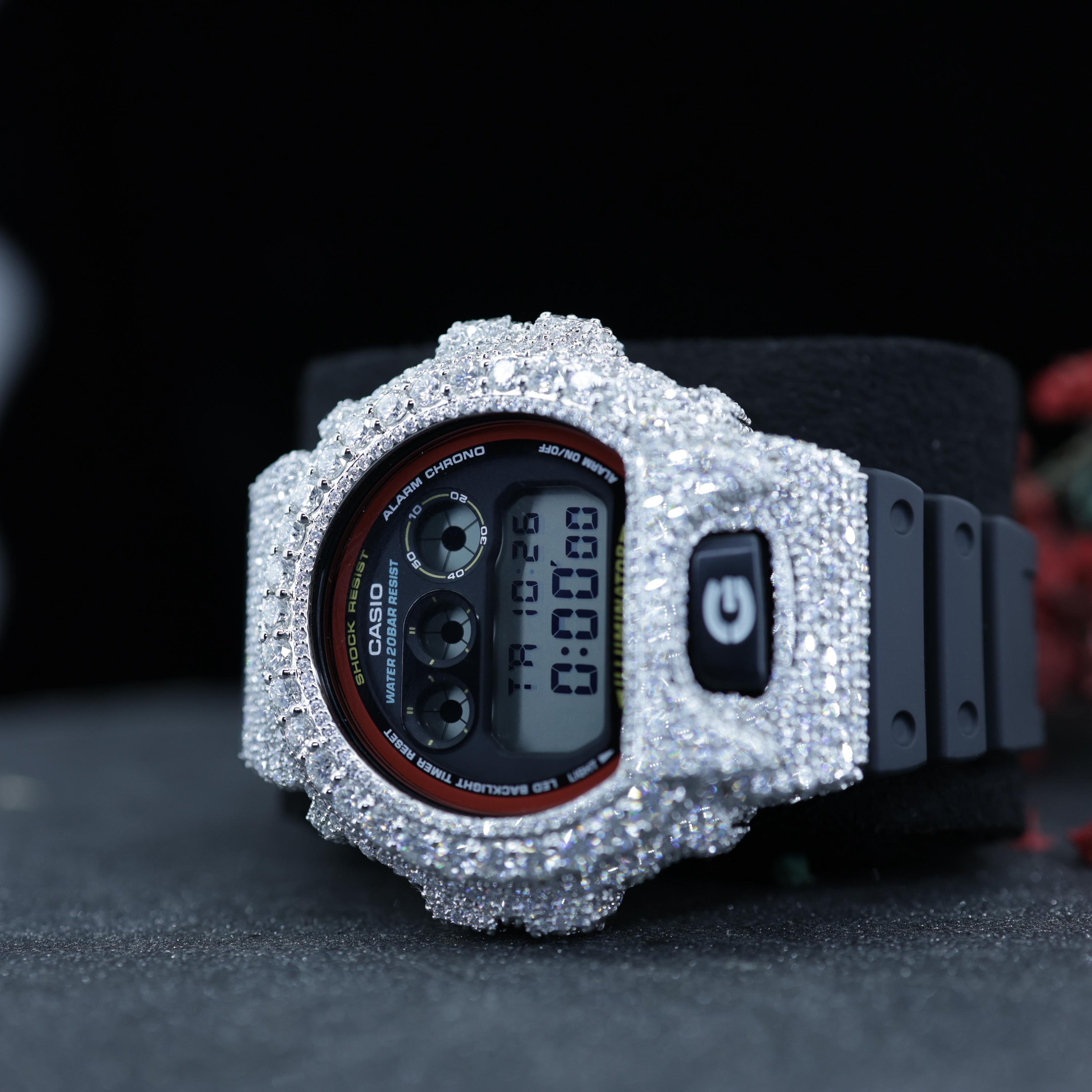 VVS1 Moissanite Iced-out Watch: G-shock Inspired Bustdown