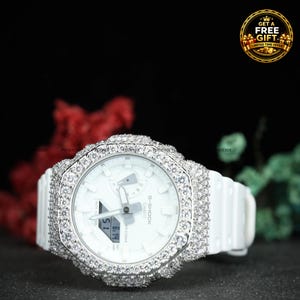 Neon Yellow Iced Out Watch • Luxury Bling Crystal Bezel • Unisex