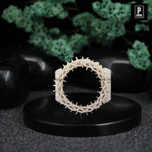 Spike Crown G Schock Uhrengehäuse | Iced Out Moissanite Büste Unten Lünette | Gold Hip Hop GShock Hülle | Luxus Bling Uhrengehäuse