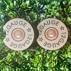 Bullet // 12 Gauge // Car Coasters // Car Charms // Car Accessories // Gifts for Him // Patriotic // Handmade