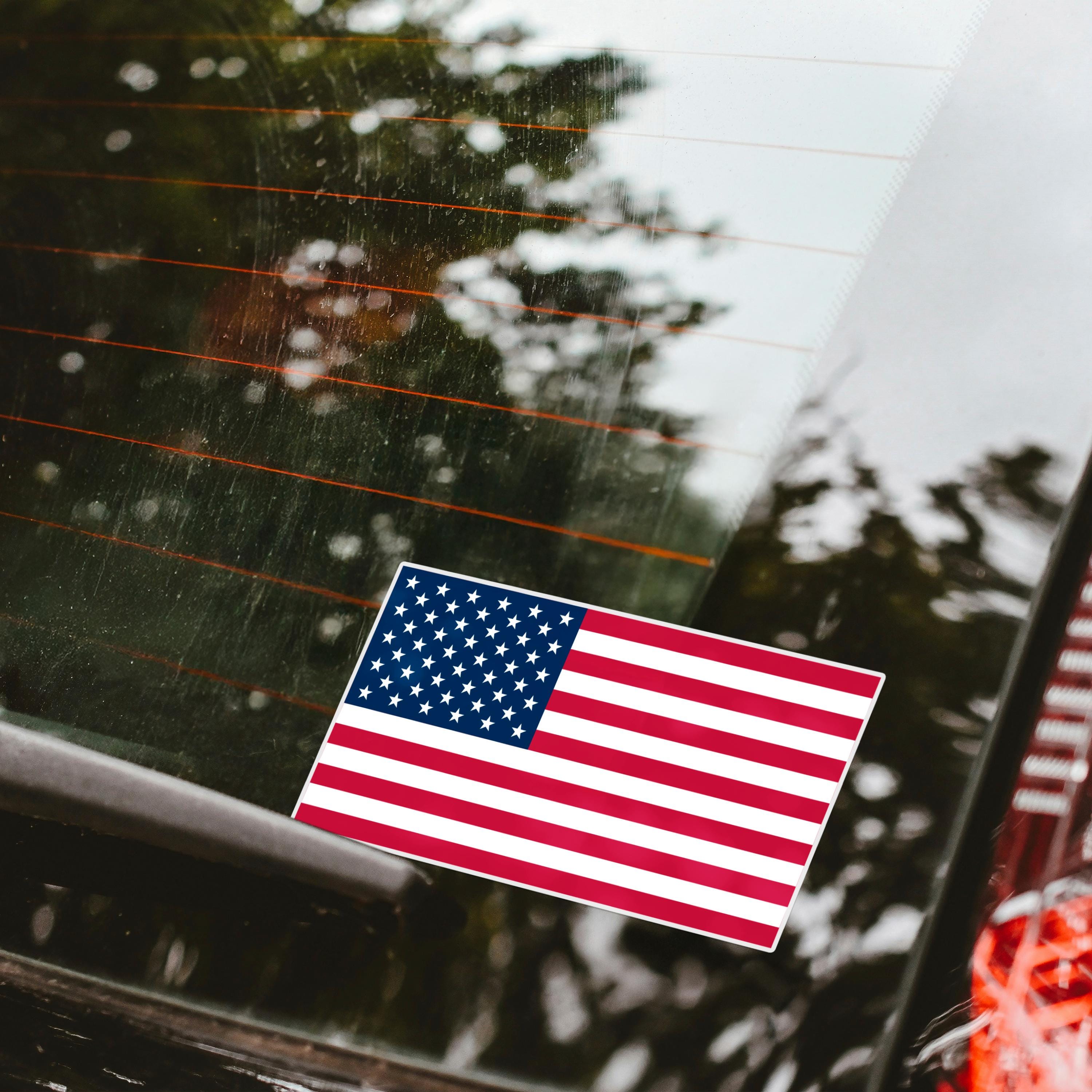 American Flag Sticker - USA Vinyl Decal - United States of America ...