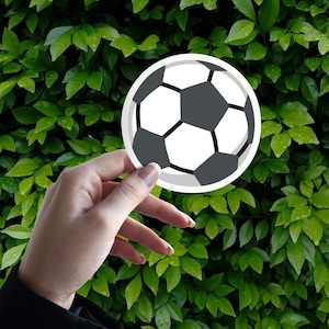 Soccer Emoji Sticker | Football Futbol Decal | Cute Sports Fan Gift | Laptop & Water Bottle Sticker | Phone Vinyl Decal | Indoor Quality