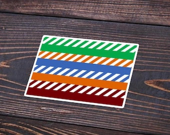 T568A Ethernet Wiring Flag Sticker - Network Engineer, Administrator, Technician Gift