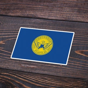 Atlanta Georgia City Flag Sticker | ATL Pride Gift | Water Bottle Sticker | Outdoor Vinyl Decal | Laptop Sticker | Car Bumper Decal