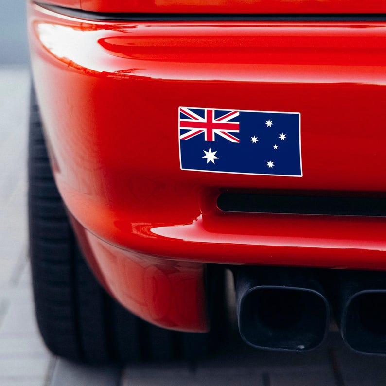 Australia Flag Sticker - Australian Vinyl Decal - Down Under Aussie ...