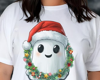 Jolly Holiday Ghost Shirt Spooky Season Tshirt - Hallothanksmass Autumn T-shirt