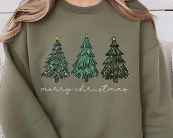 Christmas Tree Sweatshirt: Festive Holiday Season Tee