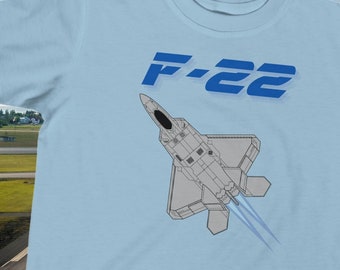 Toddler F22 Fighter Shirt Kids Airplane T-shirt Jet Aircraft Cool Pilot Gear Air Force Jet for Toddler Superhero Air Plane