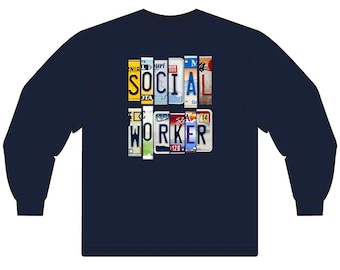 Social Worker Long Sleeve T-Shirt: Appreciation Gift, Cozy Cotton Workwear