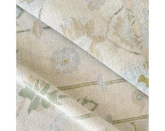 10X14 Beige, Blue, Green Oushak rug muted multi size 8x10/9x12/10x14 Hand-knotted Vintage Oushak Wool Area Rug for Living Room, Dining room.