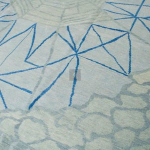 8x10 Hand-Knotted Modern Oushak Rug Antique-Style Contemporary Design, Living Room Rug, Bedroom, Bathroom, Hallway Rug