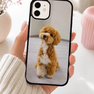 Custom Dog Photo Phone Case | Personalized Pet Picture Case | Cute Puppy iPhone Cover | Taurus Engraving