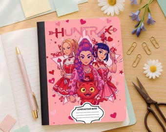 Valentinstag K-Pop Komposition holografisches Notizbuch | Zeitschrift | Schulzubehör | Fan Geschenk