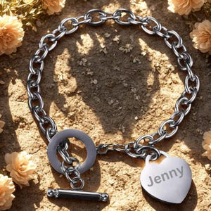 Elegant Engraving Heart Bracelet, wedding, birthdays, casual wear