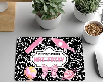 Mauspad für Lehrer – Geschenk für Lehrer mit Name & Spruch – Schulanfang Geschenk