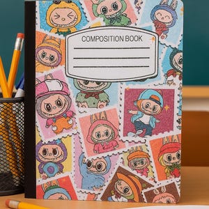 Labubu Custom Journal – Personalized Notebook with Cute Character Design, Back to School Gift