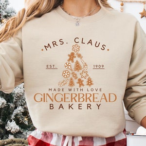 Gingerbread Bakery, Gingerbread Crewneck, Gingerbread Sweater, Vintage Christmas Sweatshirt, Xmas Gift, Gingerbread Shirt, Christmas Tshirt