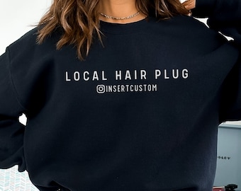 Personalized Hairstylist Sweatshirt, Custom Hairdresser Sweater, Custom Gift for Hairstylist, Cosmetology Grad Gift, Cosmetologist Crewneck