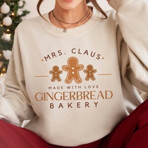 Gingerbread Bakery, Gingerbread Crewneck, Gingerbread Sweater, Vintage Christmas Sweatshirt, Xmas Gift, Trendy Christmas Sweater for Women