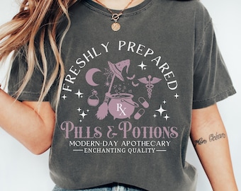 Pharmacy Halloween Shirt, Halloween Pharmacy Tshirt, Halloween Pharmacist Shirt, Pharmacy Technician Halloween, Apothecary Tee, Witch Shirt