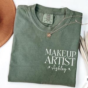 Custom Makeup Artist Shirt, Cosmetologist Tshirt, Makeup Artist Salon Shirt, Gift for Makeup Artist, Makeup Studio Gift, MUA Beauty Salon