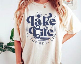 Lake Life Shirt, Lake Day Tshirt, Lake House Gift, Lake Lover Gift, Camping Shirt, Camper Gift, Lake Vacation, Summer Tee, Comfort Colors